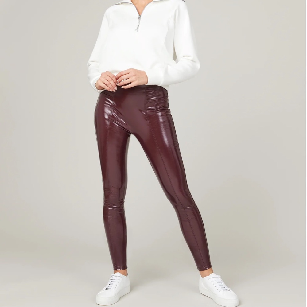 Spanx Faux Patent Leather Leggings